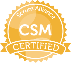 Scrum Alliance certified scrum master badge