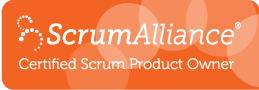 Scrum Alliance certified scrum product owner badge